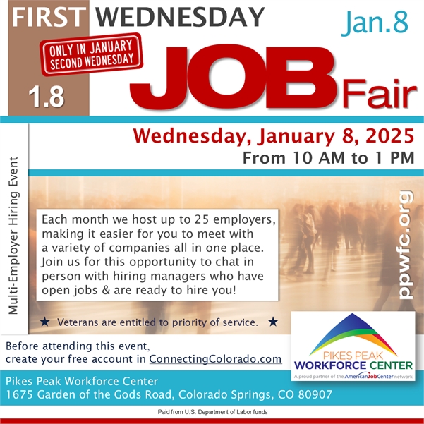 Second Wednesday Job Fair in January