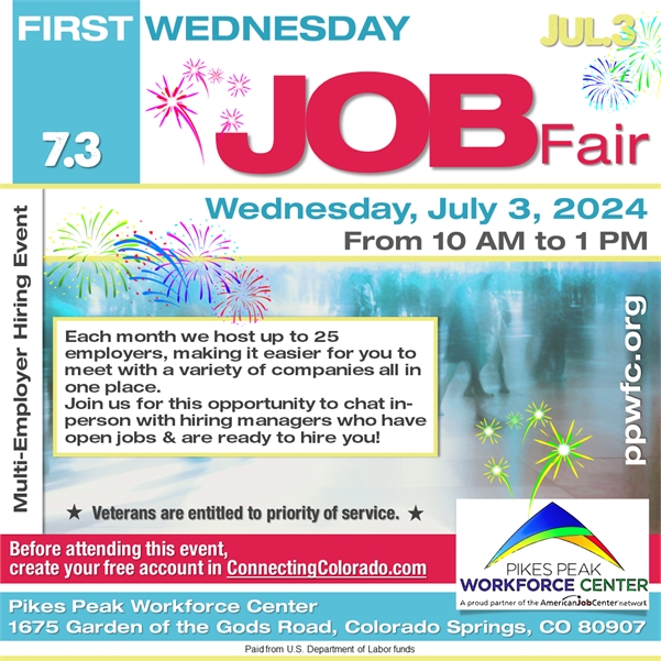 First Wednesday Job Fair in July