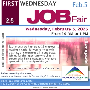 First Wednesday Job Fair in February - Colorado Springs, CO