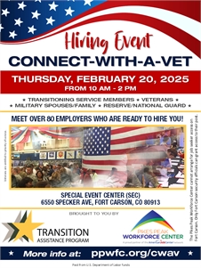 Connect-with-a-Vet Hiring Event - Fort Carson Colorado